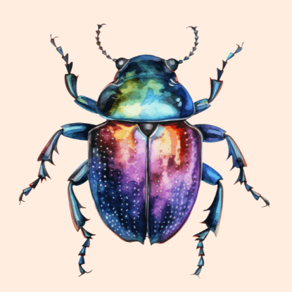 Christmas Beetle with Flora's Kiss, Adelaide Hills