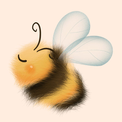 Fluffy Bee with Flora's Kiss, Adelaide Hills